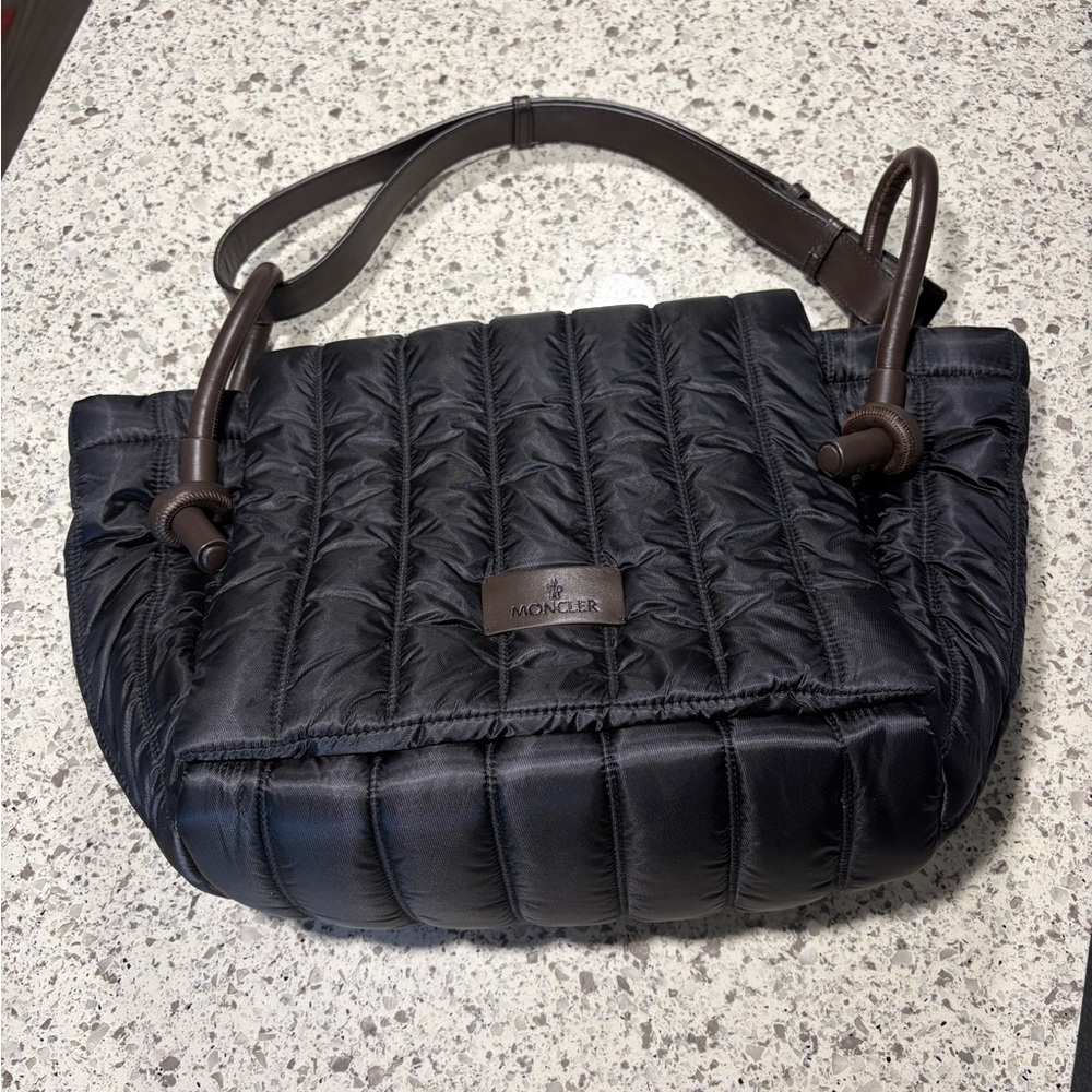Moncler Black Qube Tote Bag